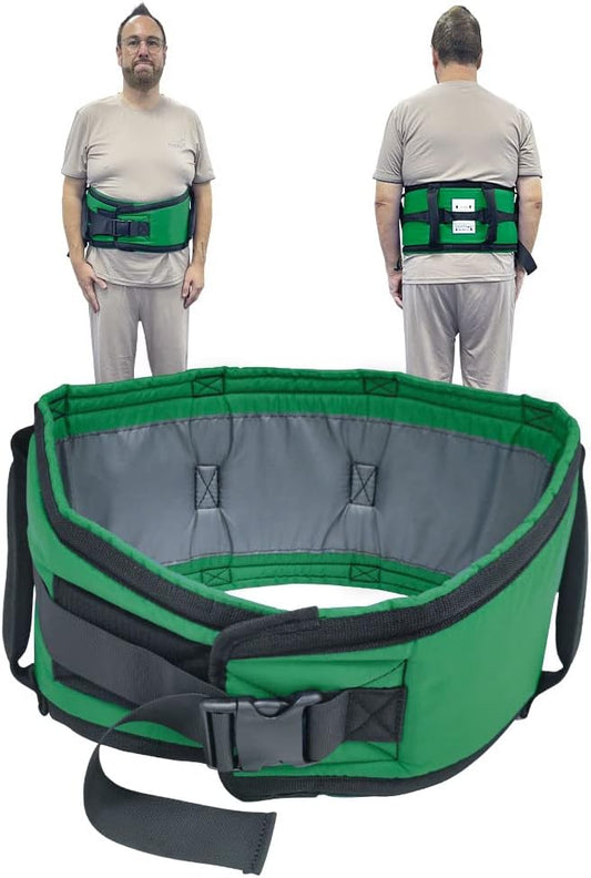 Ehucon Gait Belt for Seniors – 7 Padded Handles, Quick-Release Buckle, Lift Assist Safety Strap (Extra Large)