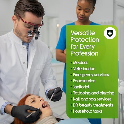 Inspire Black Nitrile Gloves – Heavy Duty 6 Mil, Chemical Resistant, Disposable, 100 Count