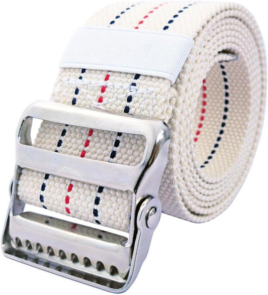 Gait Belt-Walking Transfer Belt with Belt Loop Holder for Seniors,Caregiver, Nurse, Therapist,Etc. (Beige,60 Inch)