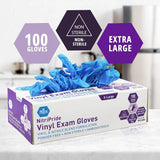 Nitrile Vinyl Disposable Gloves XL, 100 Count