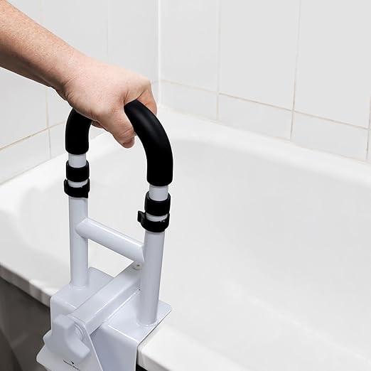 Vaunn Medical Bathtub Handle Grab Bar – Adjustable Safety Rail for Seniors (300 lbs)