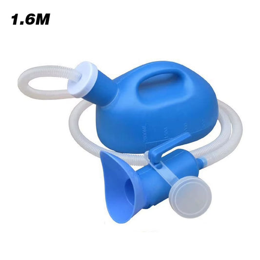 2000Ml Portable Urinal with Hose for Women Men 1.3/1.6M Extension Long Tube Toilet Outdoor Urinal Chamber Pot for Camping Travel