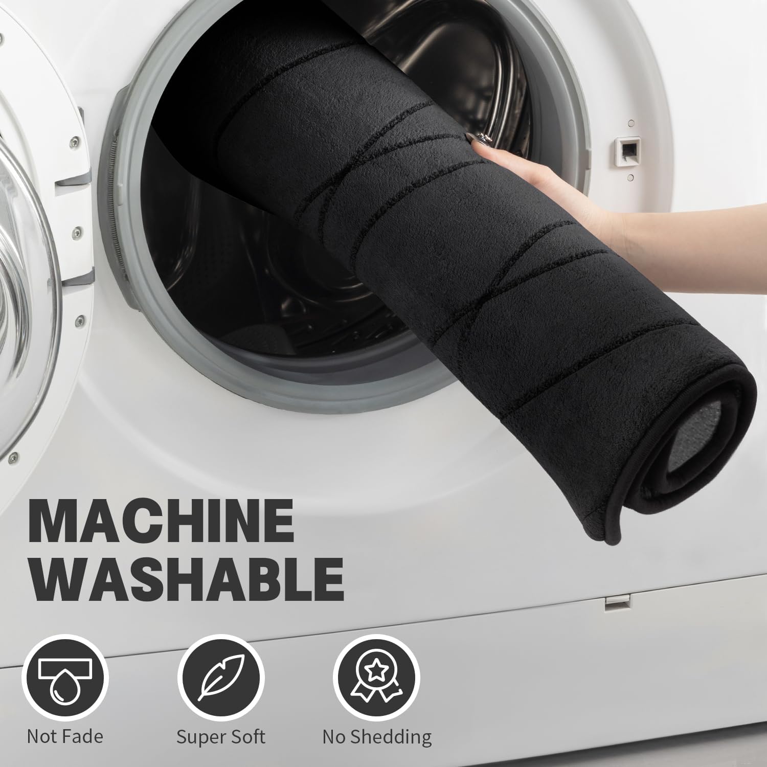 YIHOUSE 5-Piece Memory Foam Bathroom Rug Set – Ultra-Soft, Absorbent & Non-Slip Bath Mats