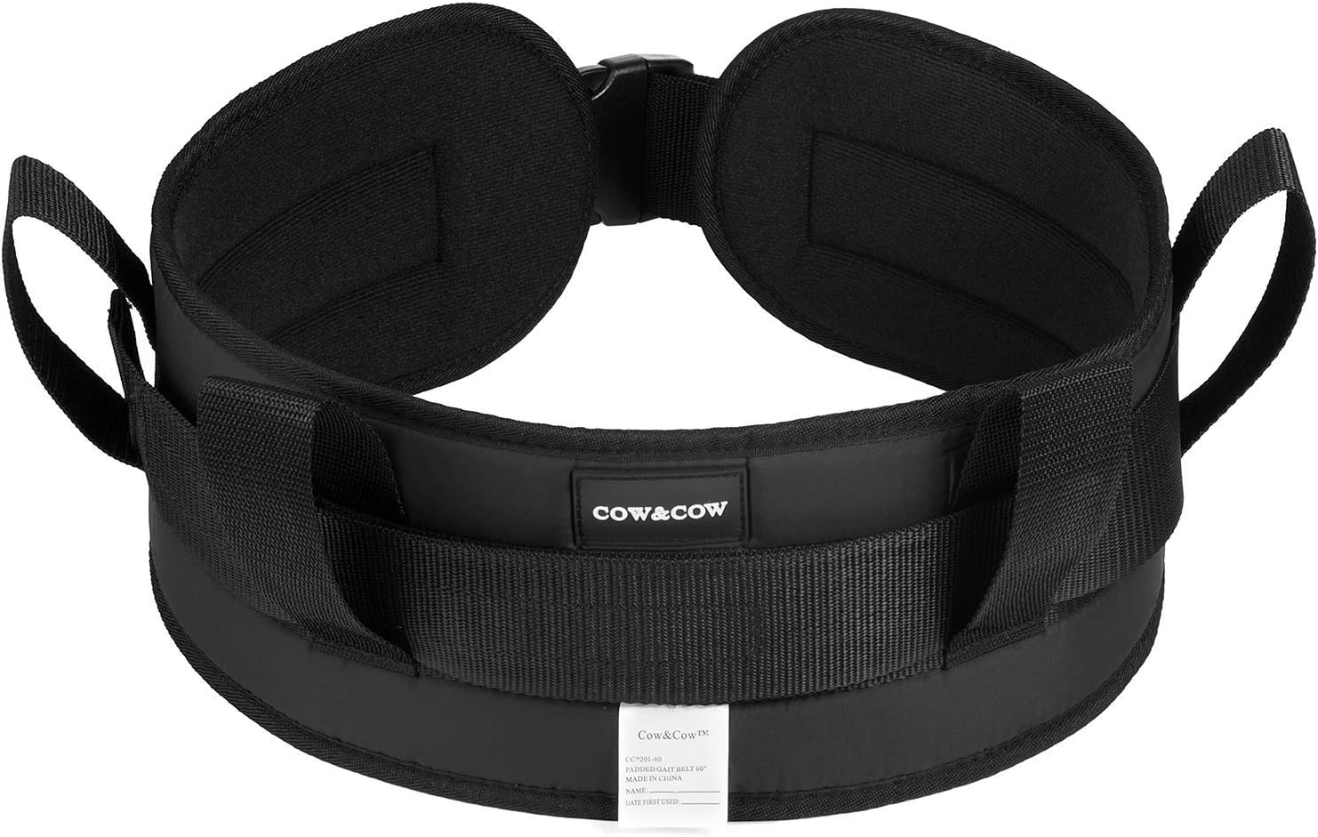 Padded Transfer Gait Belt with 4 Handles – Comfortable & Secure Walking Support