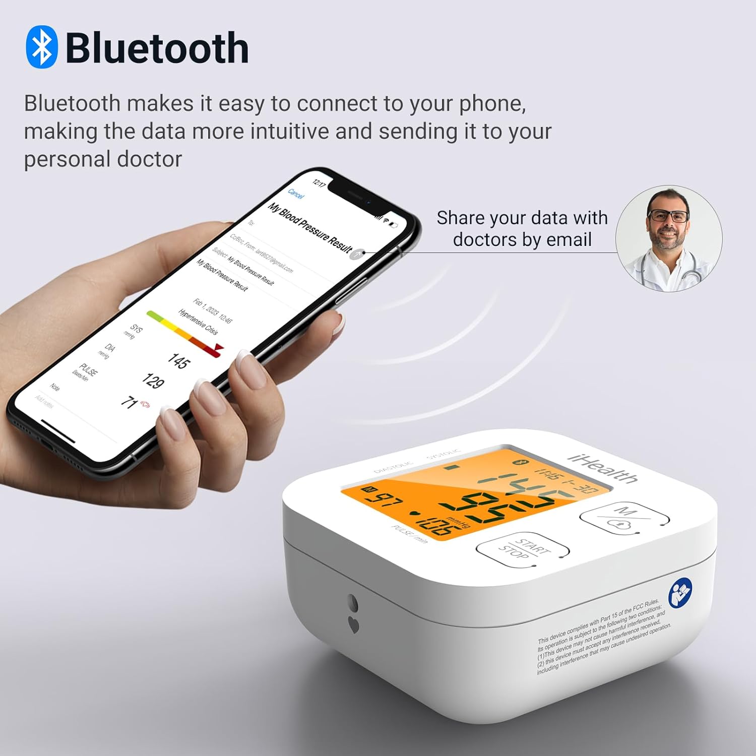 iHealth Track Smart Upper Arm Blood Pressure Monitor