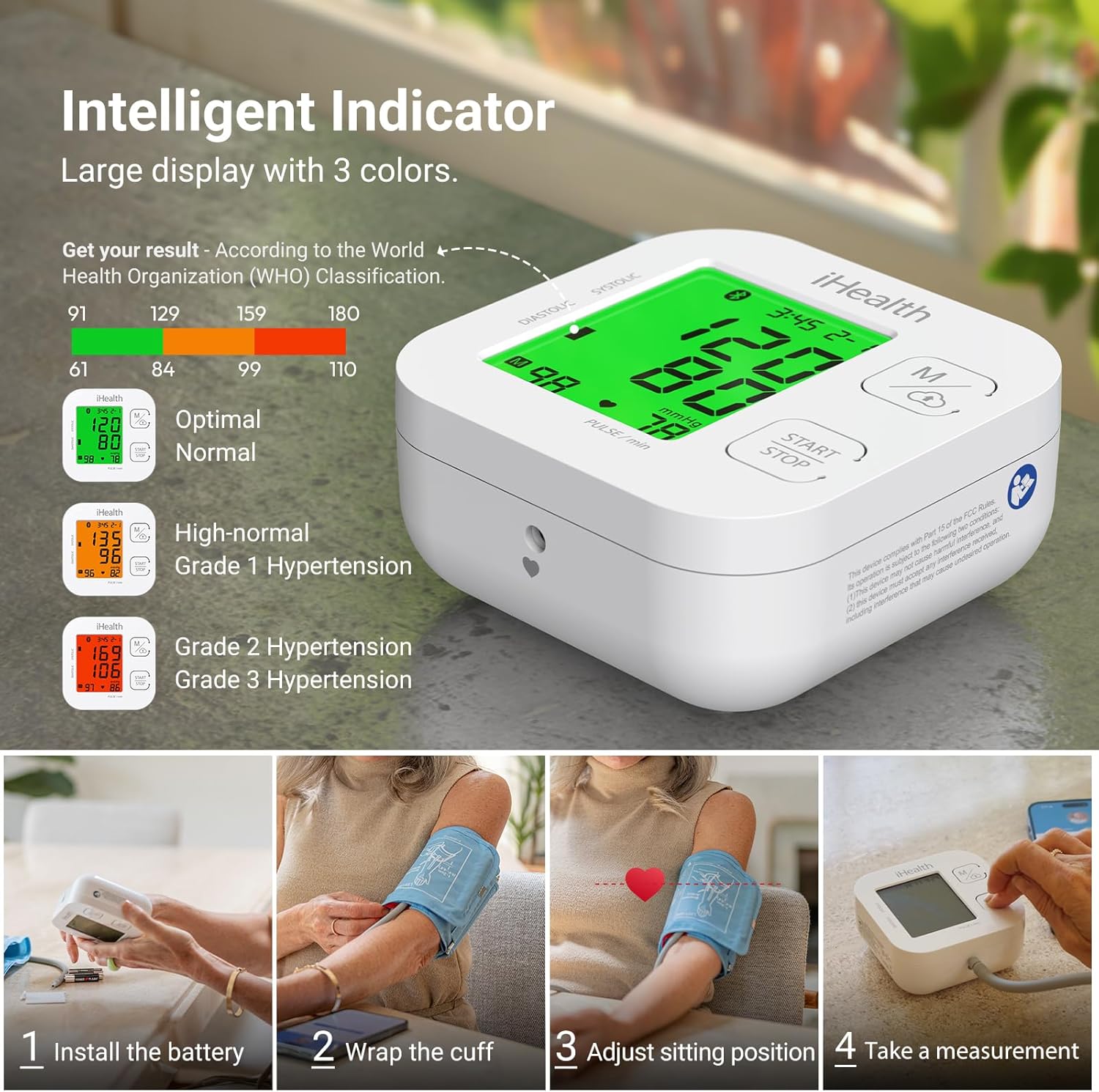iHealth Track Smart Upper Arm Blood Pressure Monitor