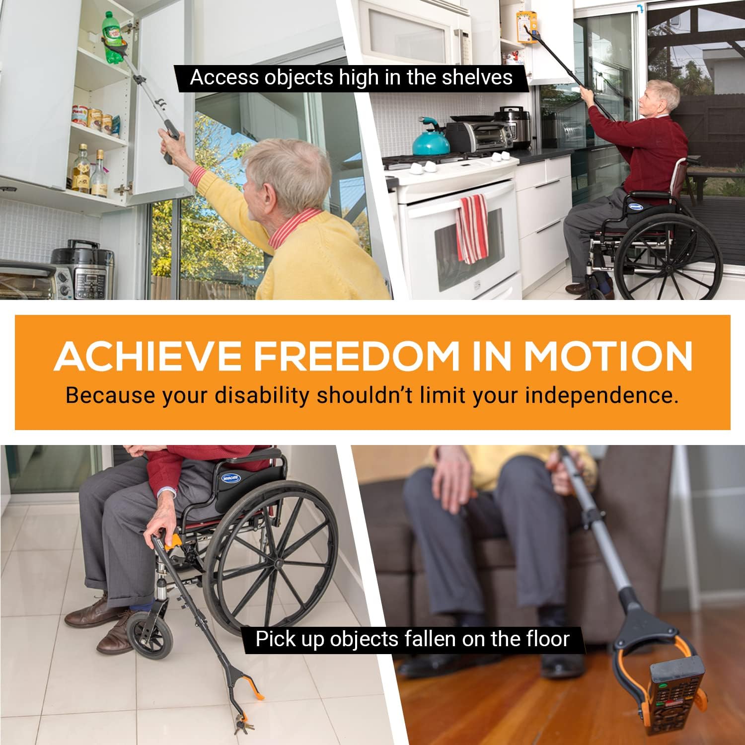 EZPIK Pro 43" Foldable Grabber Reacher Tool