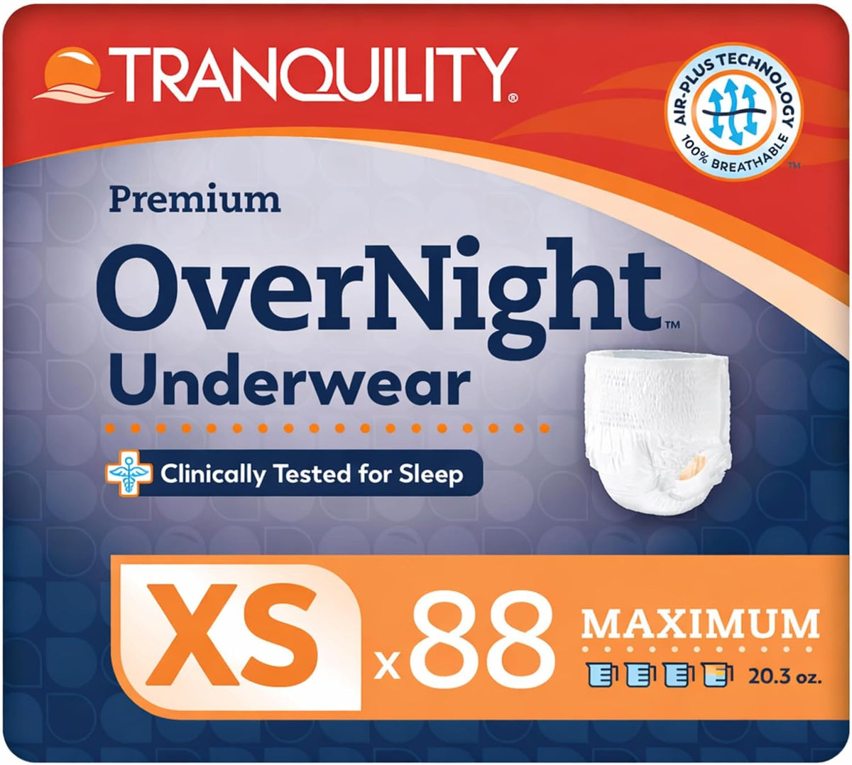 Tranquility Premium Overnight Disposable Underwear – Maximum Absorbency
