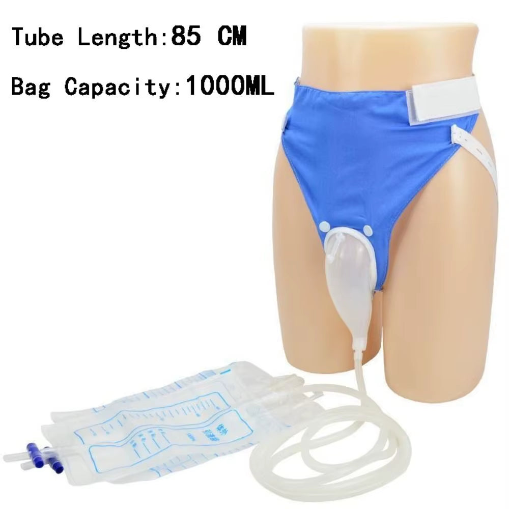 Silicone Portable Urinal Bottle Portable 85CM Plastic Travel Urine Storage Reuseable 1000Ml Urinal Old People Bottle Camping