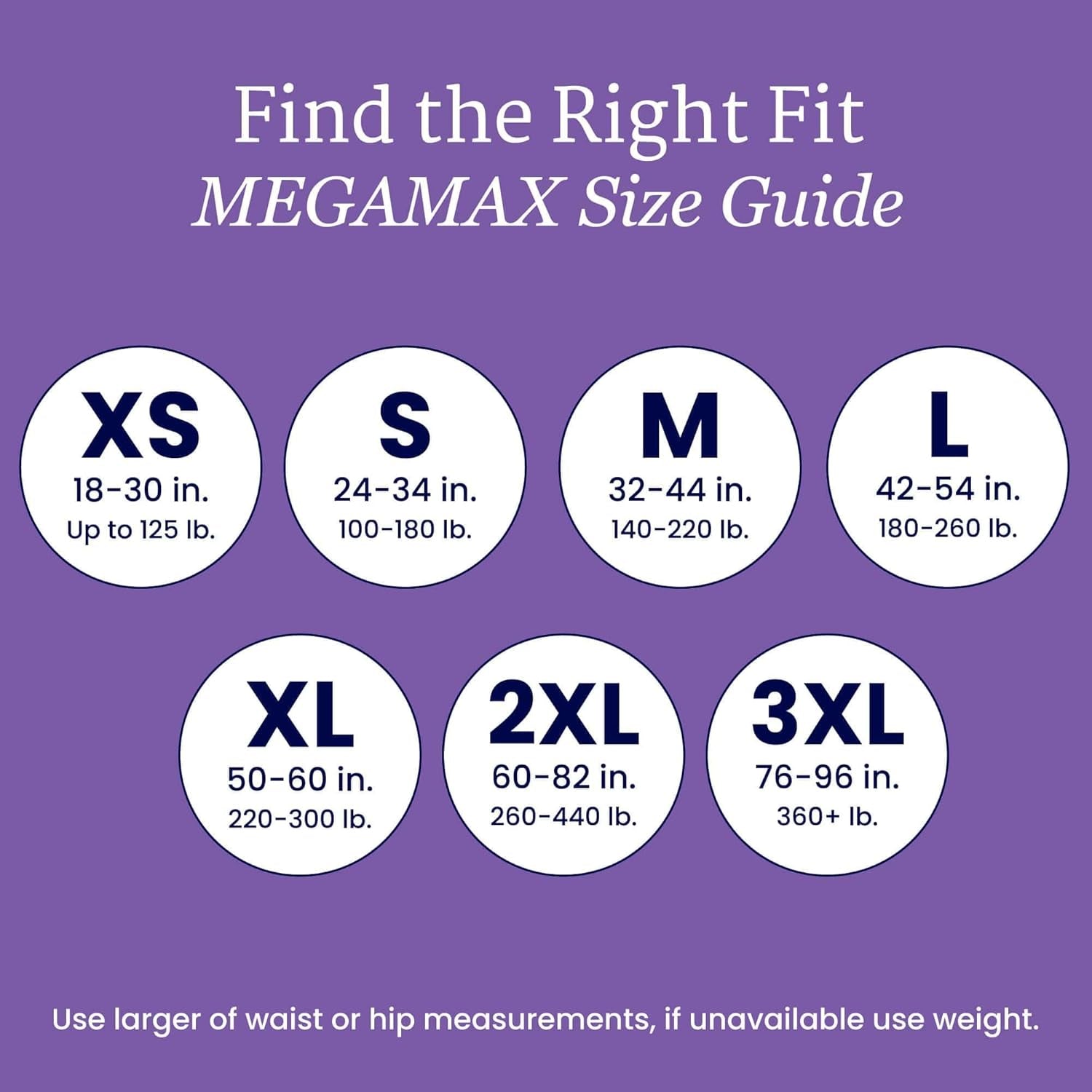 Megamax Adult Overnight Diapers, 12-Hour Tab-Style, X-Small, 4 Count Starter Pack, White, 18-30 Inches, Unisex Incontinence Underwear