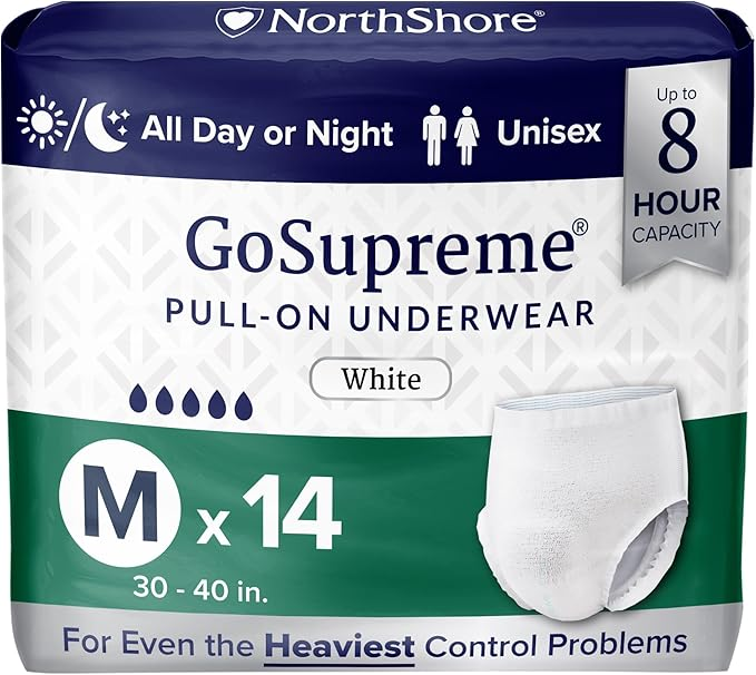 NorthShore GoSupreme Overnight Incontinence Underwear – Maximum Nighttime Protection