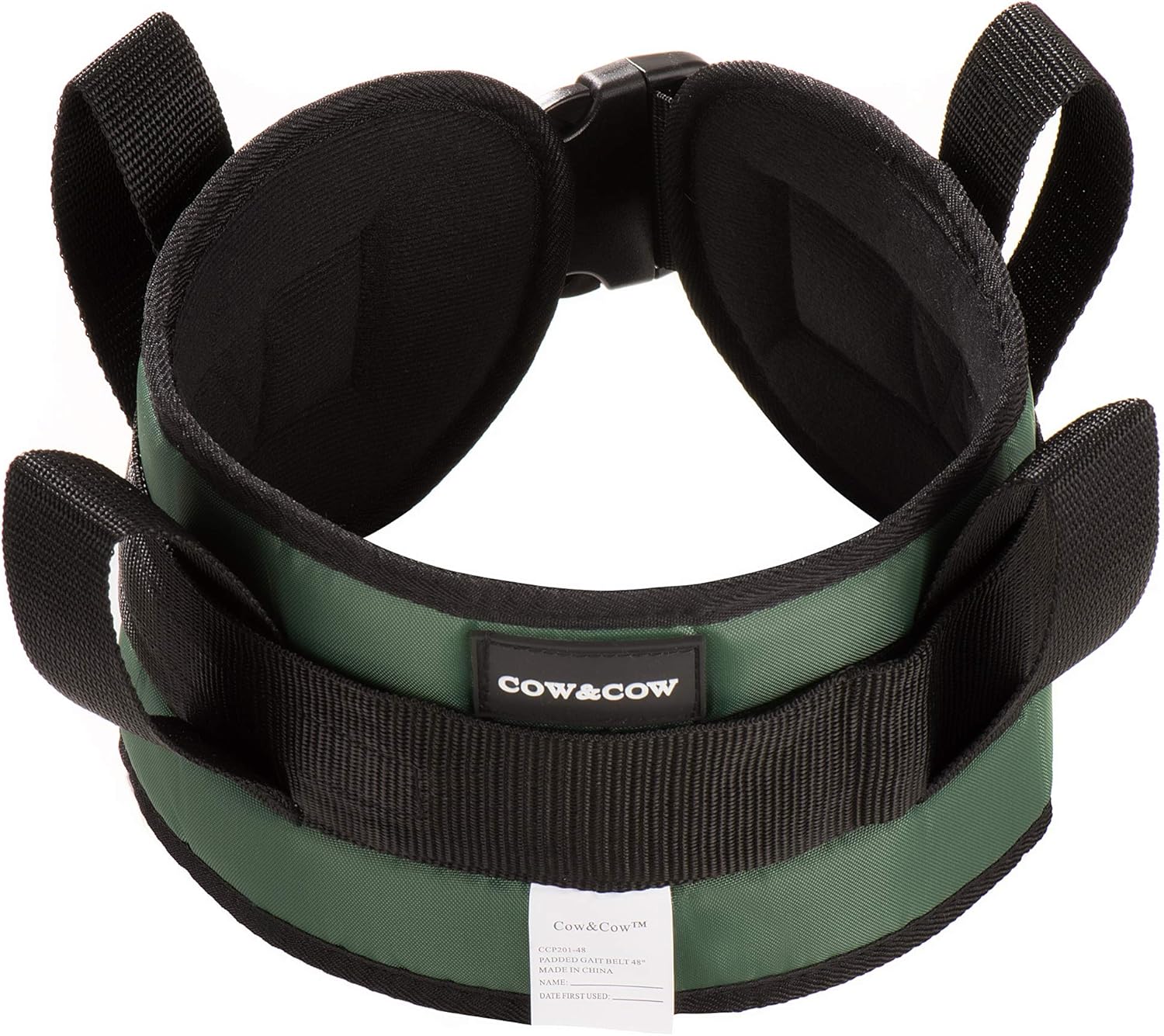 Padded Transfer Gait Belt with 4 Handles – Comfortable & Secure Walking Support