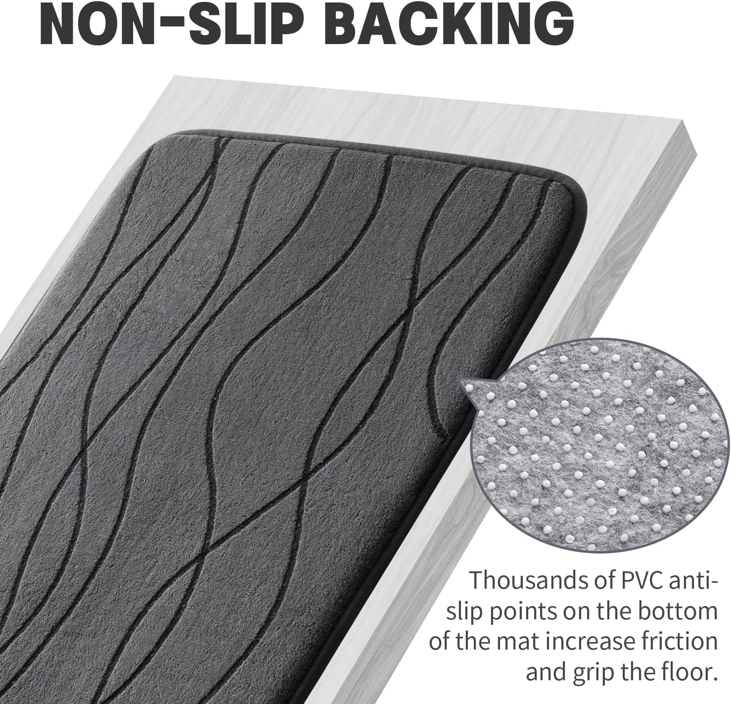 YIHOUSE 5-Piece Memory Foam Bathroom Rug Set – Ultra-Soft, Absorbent & Non-Slip Bath Mats