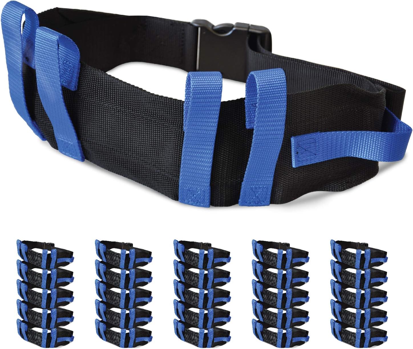 Transfer & Gait Belt with Metal Buckle – 54" Adjustable Support Strap for Seniors, Patients & Caregivers