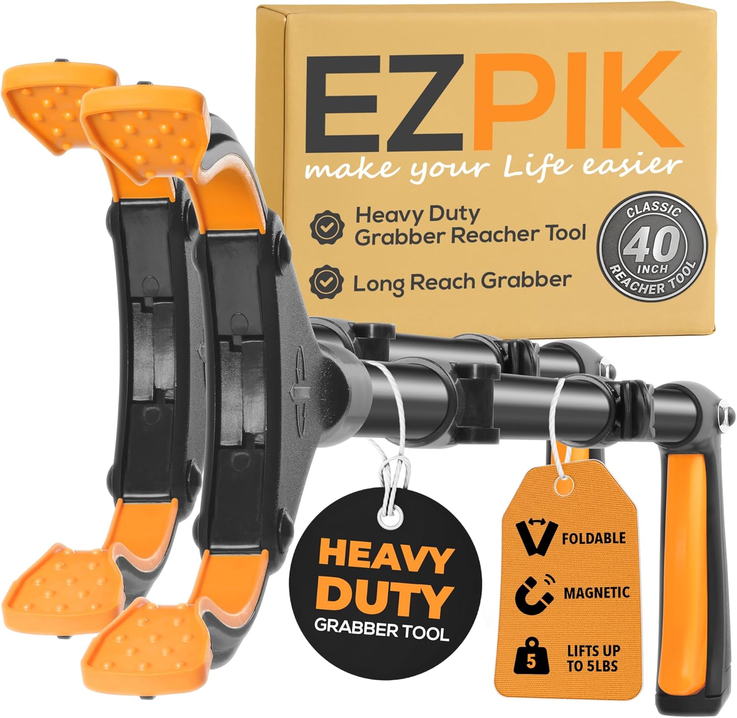 EZPIK Pro 43" Foldable Grabber Reacher Tool