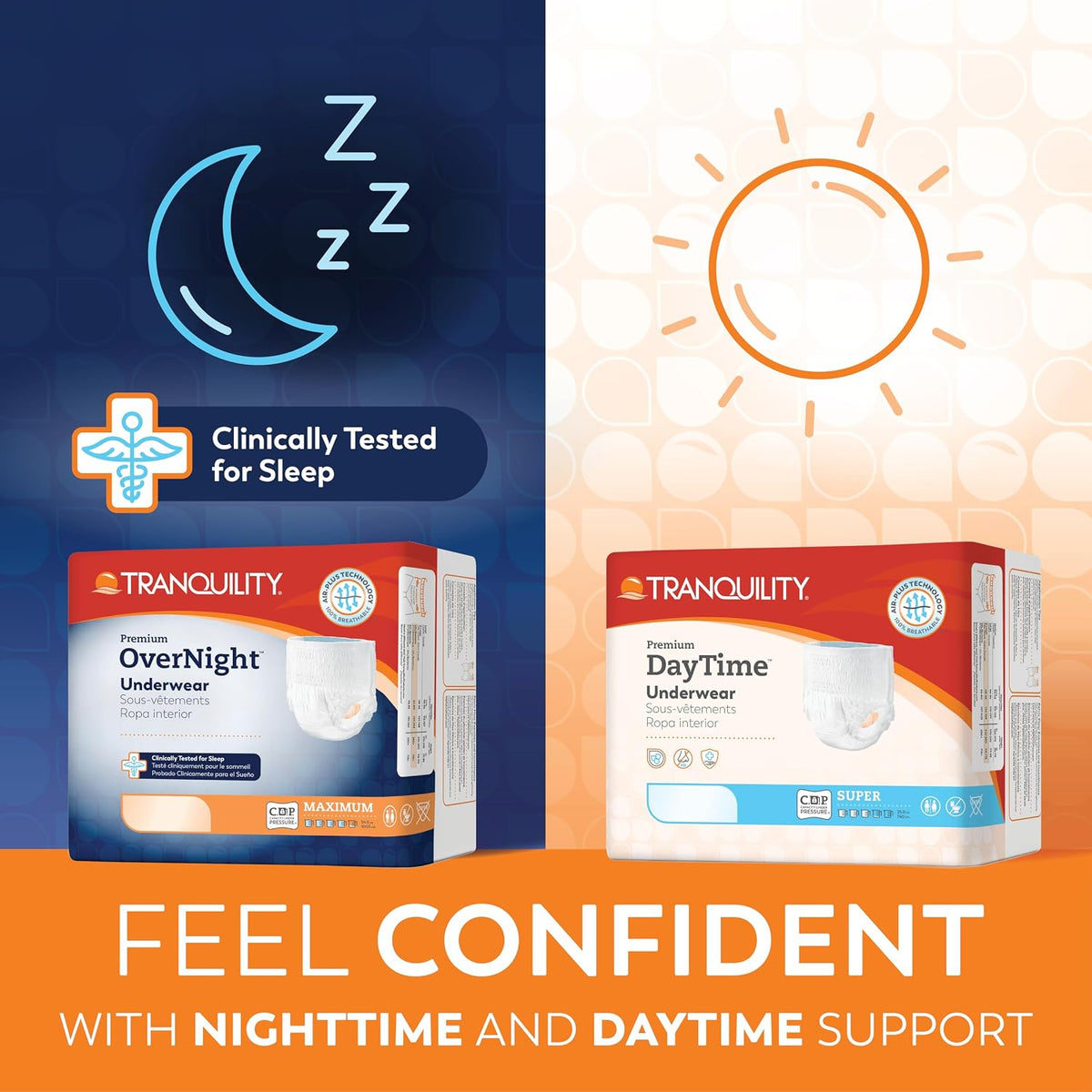 Tranquility Premium Overnight Disposable Underwear – Maximum Absorbency