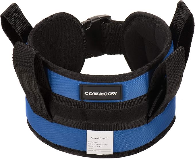 Padded Transfer Gait Belt with 4 Handles – Comfortable & Secure Walking Support