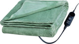Heated Throw 60X70 Oversize with 6 Heating Levels Solid Ultra Soft,Electric Throw with 3H Auto-Off,Covers the Body,Etl Certified Icelandic Green