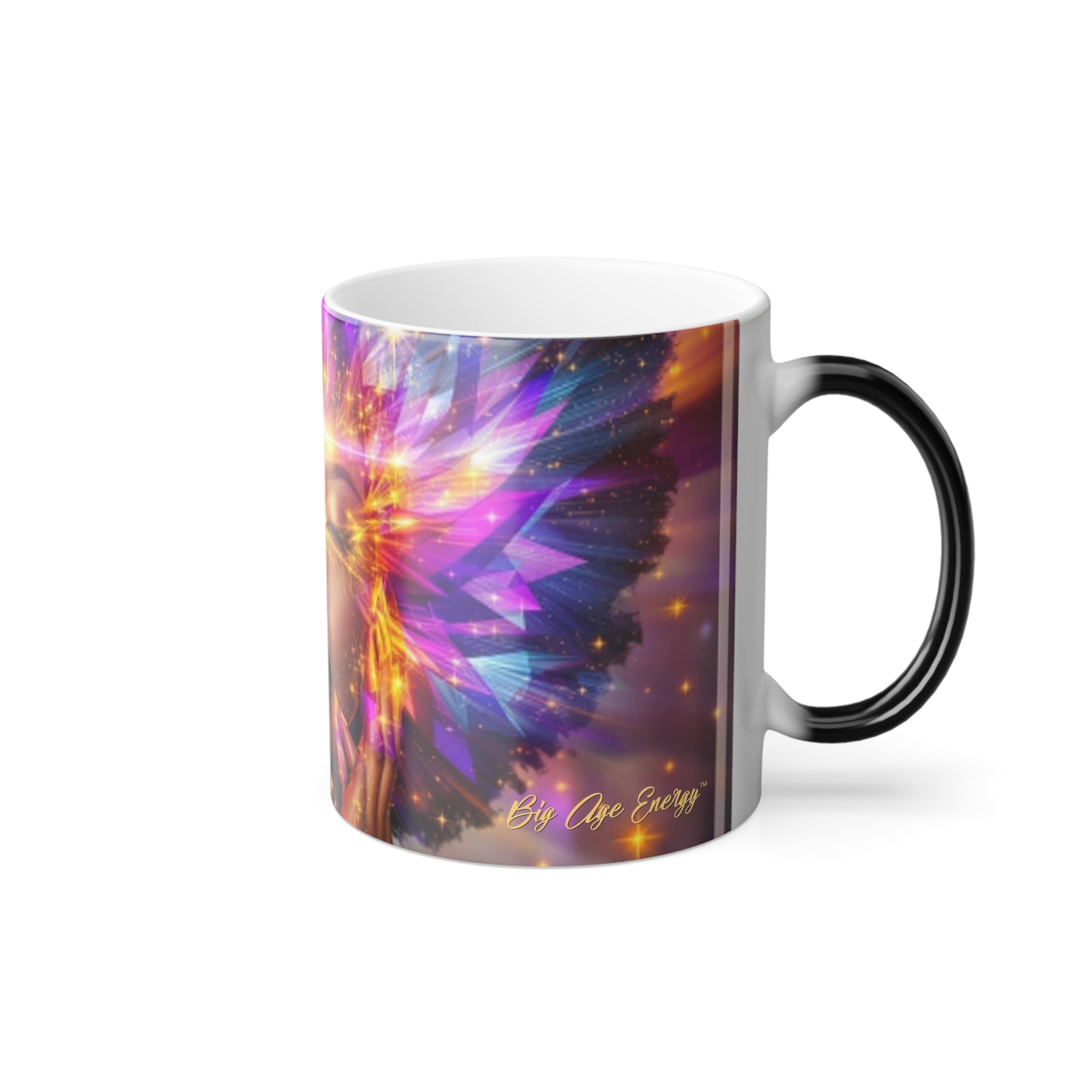 Big Age Energy Music Logo Color Design Morphing Mug 11oz