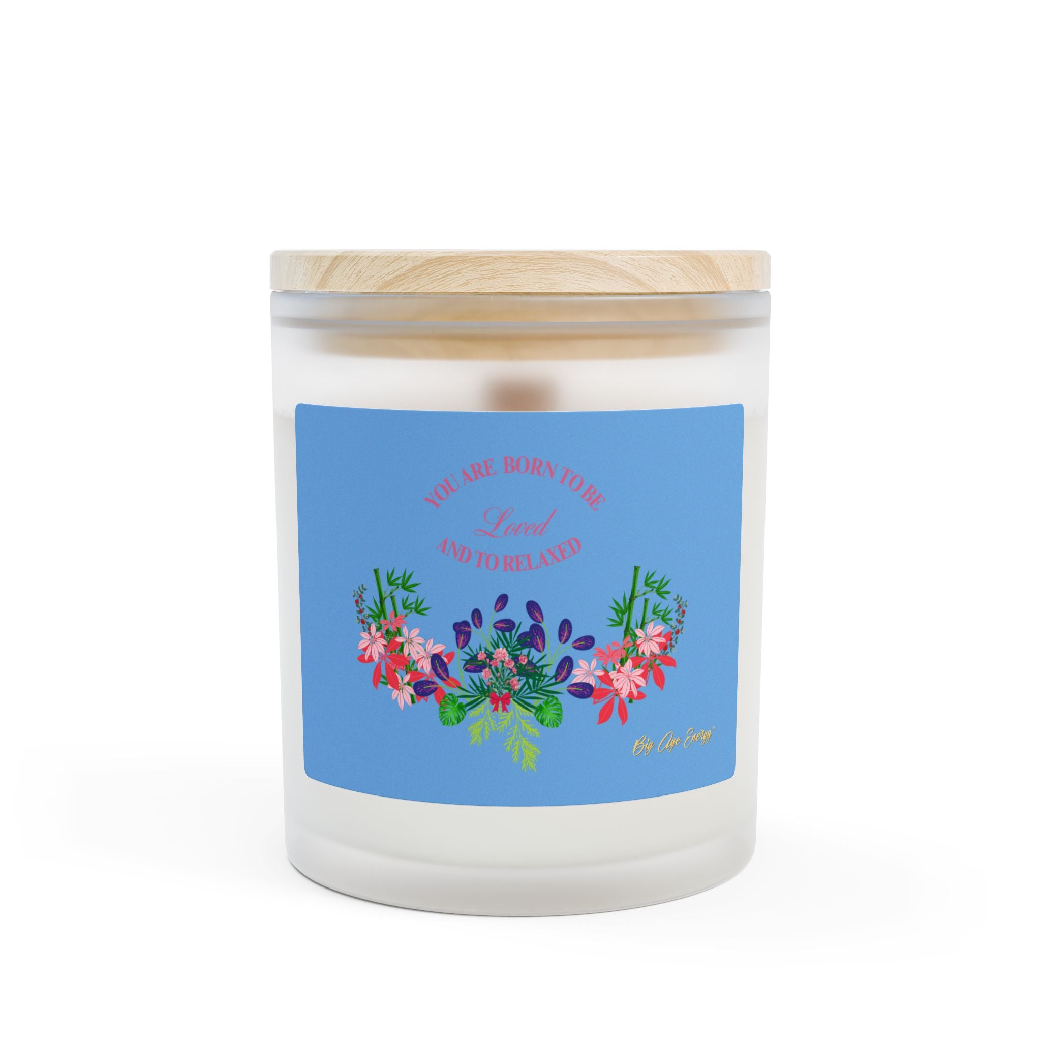 Frosted Glass Candle, 11oz
