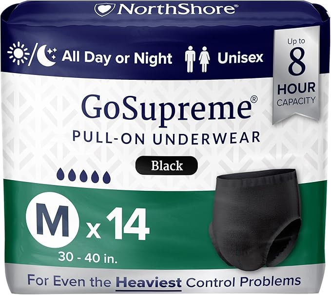 NorthShore GoSupreme Overnight Incontinence Underwear – Maximum Nighttime Protection