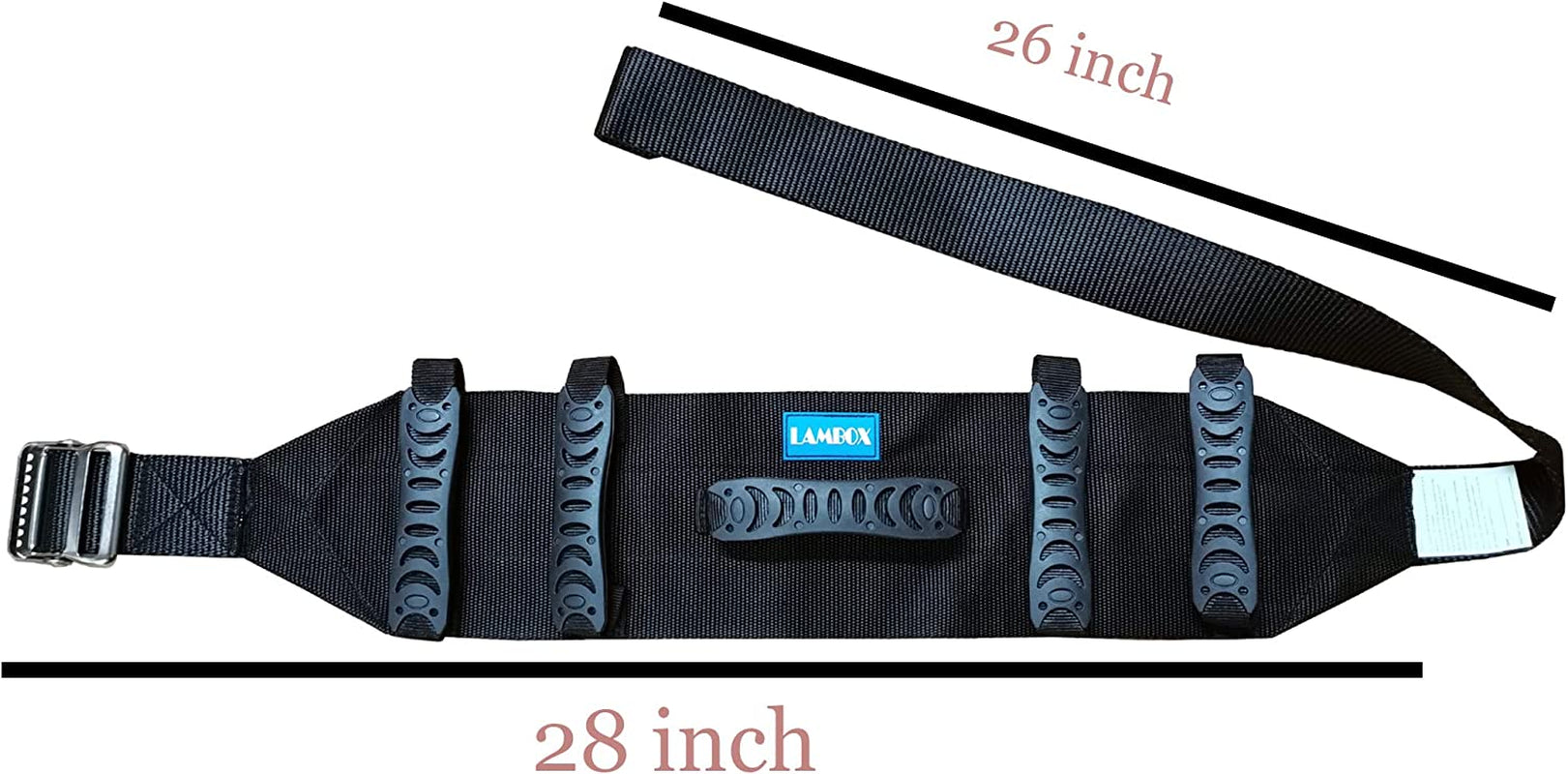 Gait Belt Transfer Belt with Plastic Handles-Medical Nursing Safety Patient Assist for Occupational & Physical Therapy, Seniors with Metal Buckle 55