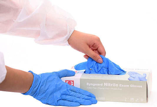 100 NITRILE EXAM Gloves - Size MEDIUM - BLUE
