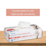 Vinyl Exam Gloves, Powder-Free, Disposable Medical Glove - XL, 100 Count, 1 Box