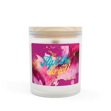 Frosted Glass Candle, 11oz