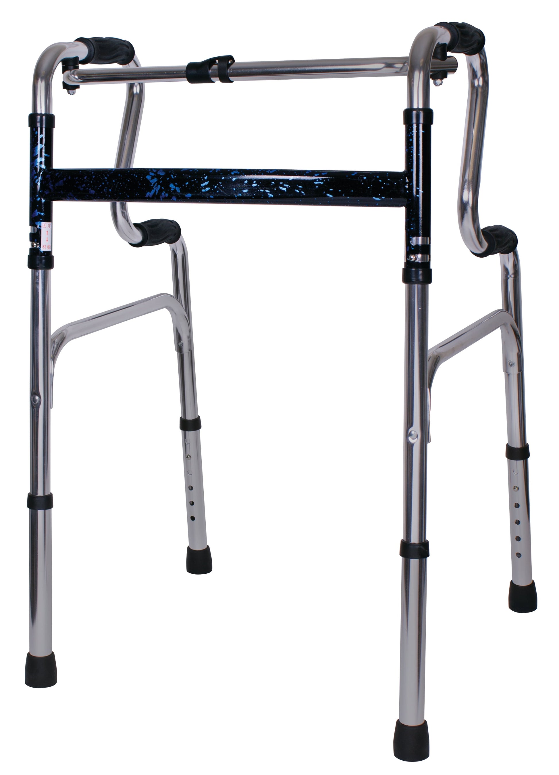 Aluminium Uplift Folding Walker with Adjustable Height, 300 Lb Weight Capacity
