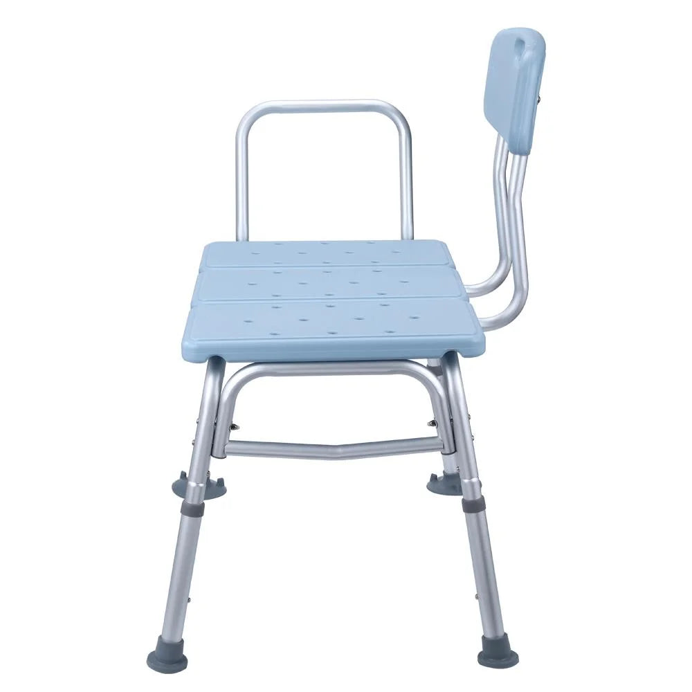 Bath & Shower Transfer Bench - Adjustable Handicap Shower Chair - Medical Bathroom Accessibility Aid for Elderly, Disabled, Seniors & Bariatric