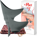 Suamiga Female Urination Device Collapsible Female Urinal; Portable Reusable Urinal for Women to Pee Standing Up; Women Pee Funnel for Travel, Camping, Hiking, Outdoor (Soft,Firm,Plus Size)