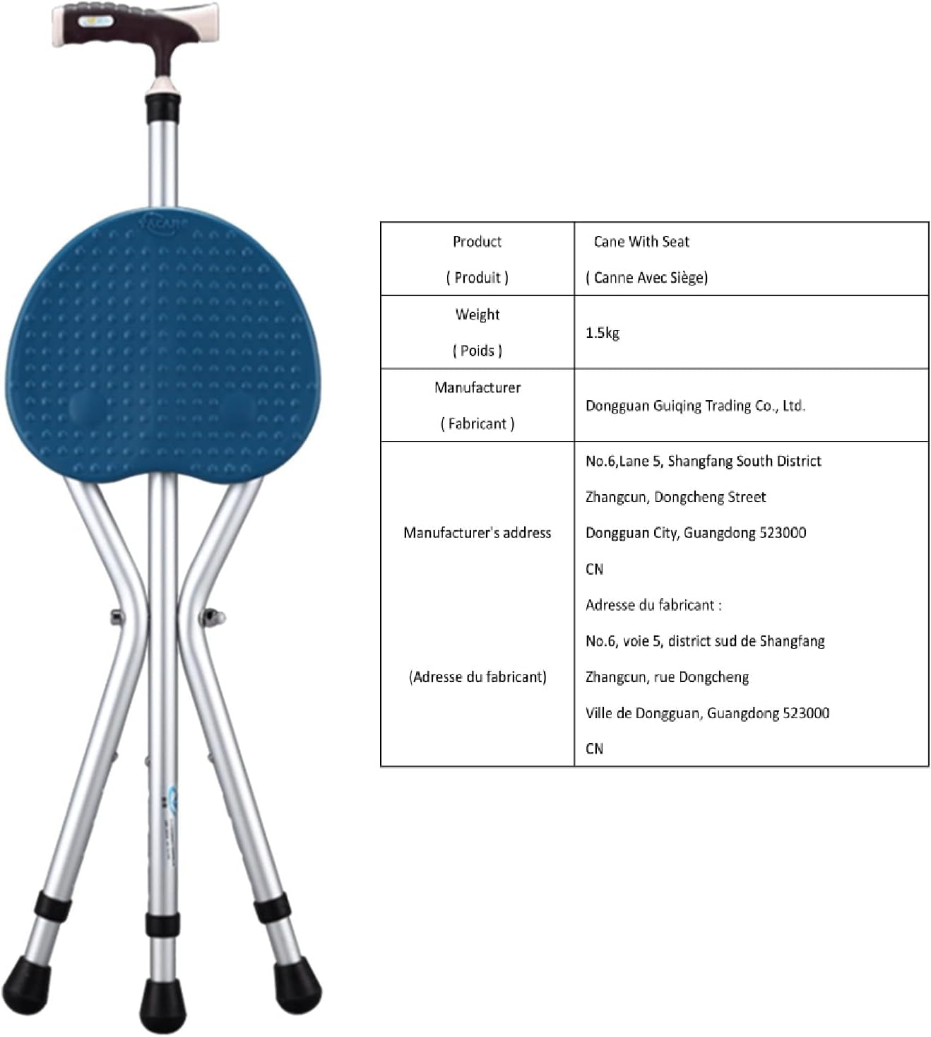 Hold 440 Lbs Folding Canes with Seat Walking Stick Height Adjustment Cane Seat Capacity Frosted Handle with Magnetic Therapy Stone Crutches Stool