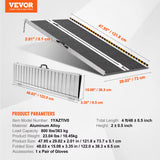 Portable Wheelchair Ramp Non-Slip Aluminum Folding Threshold Ramp Foldable Mobility Scooter Ramp Wheel Chair Ramp