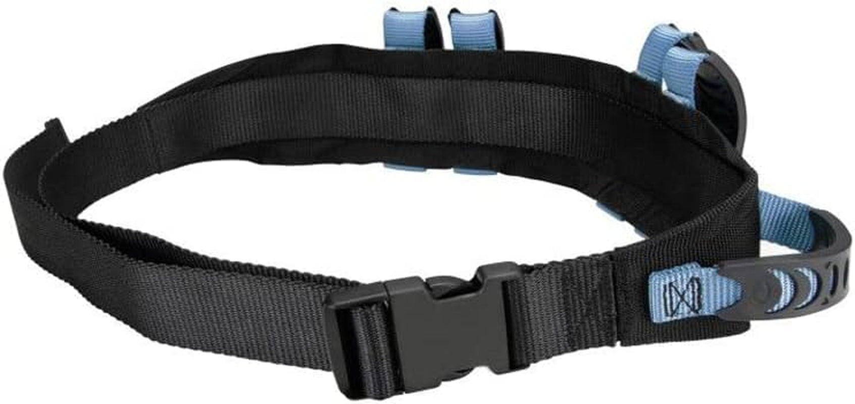 Gait Belt Walking Transfer Belt with 6 Plastic Padded Caregiver Handles and Quick Release Buckle for Patient,Elderly Physical Therapy(6 Blue Handles with Plastic Buckle 54")