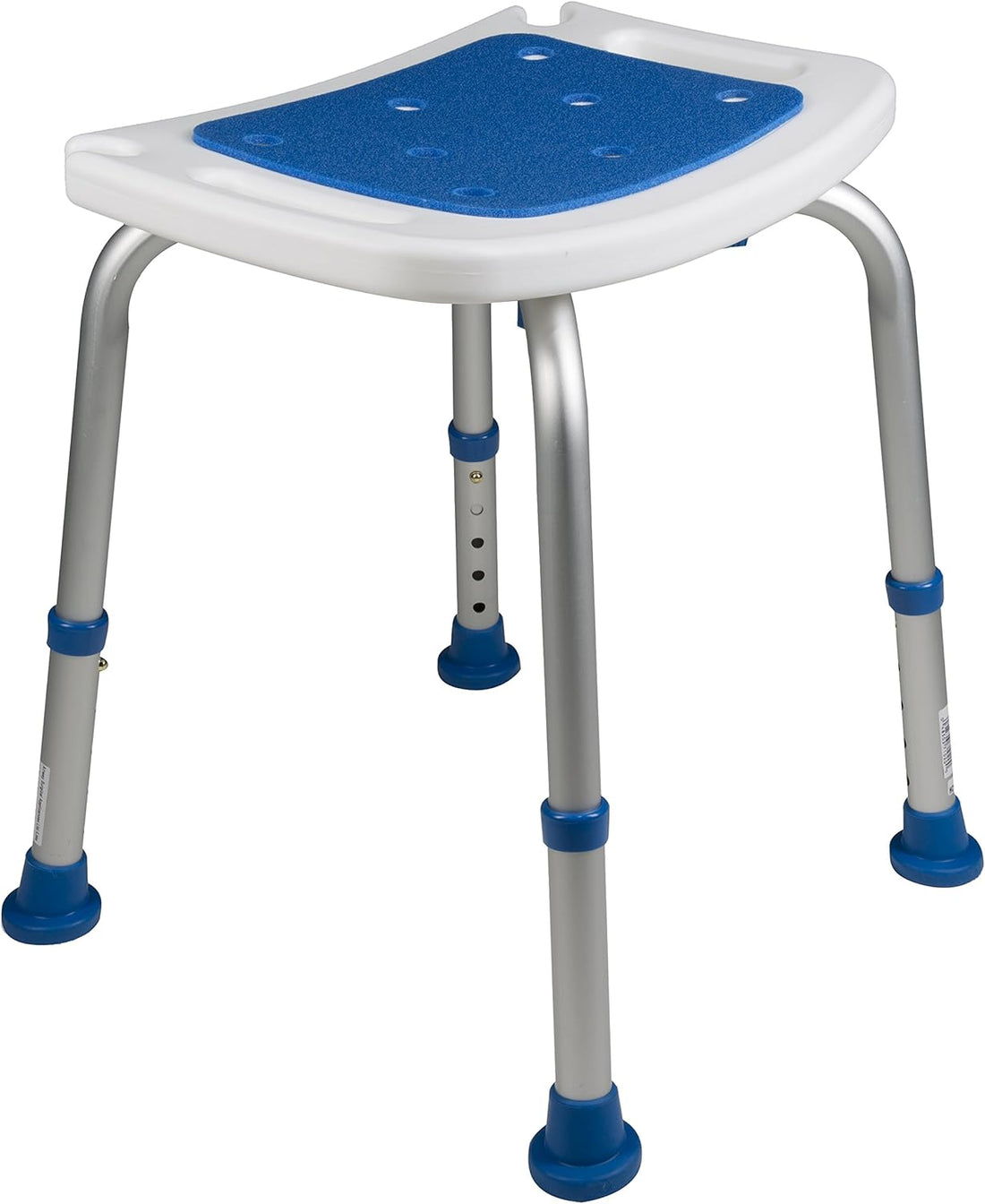 Bathroom Bench Shower Chair Safety Seat, Adjustable Grip Traction, Portable Medical Senior Aid, Foam Padded