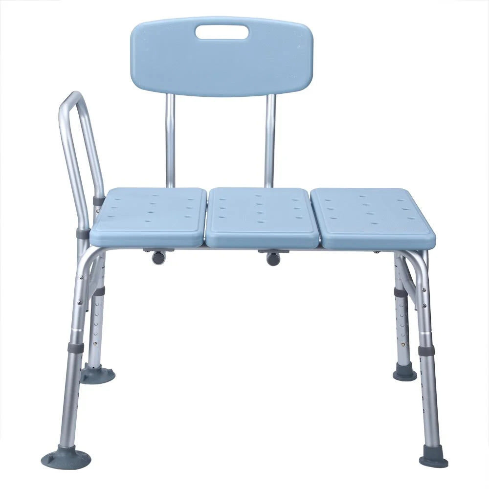 Bath & Shower Transfer Bench - Adjustable Handicap Shower Chair - Medical Bathroom Accessibility Aid for Elderly, Disabled, Seniors & Bariatric