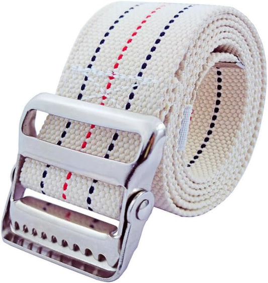 Gait Belt-Walking Transfer Belt with Belt Loop Holder for Seniors,Caregiver, Nurse, Therapist,Etc. (Beige,60 Inch)