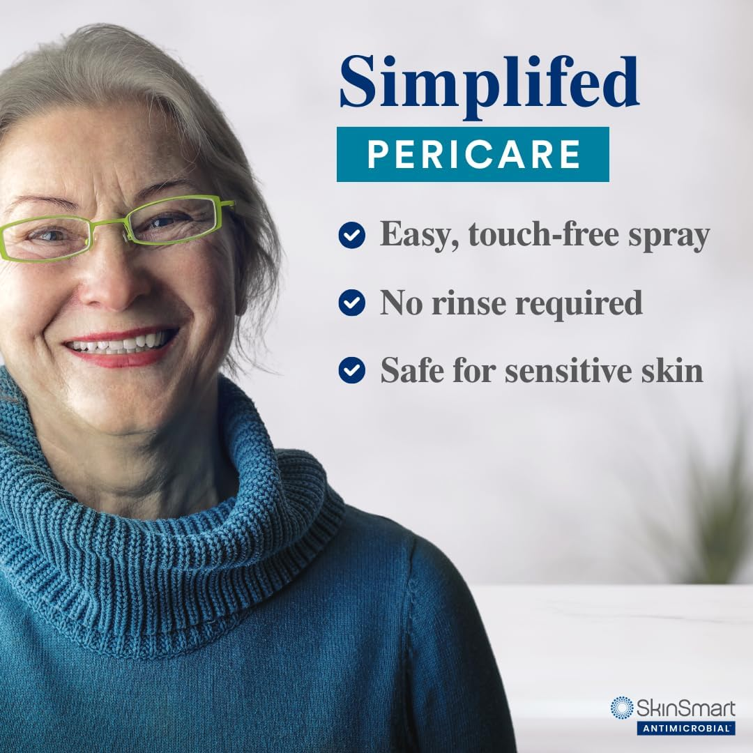 SkinSmart Antimicrobial Perineal Cleanser – Rinse-Free, Gentle Hygiene Care for Incontinence & Postpartum Use