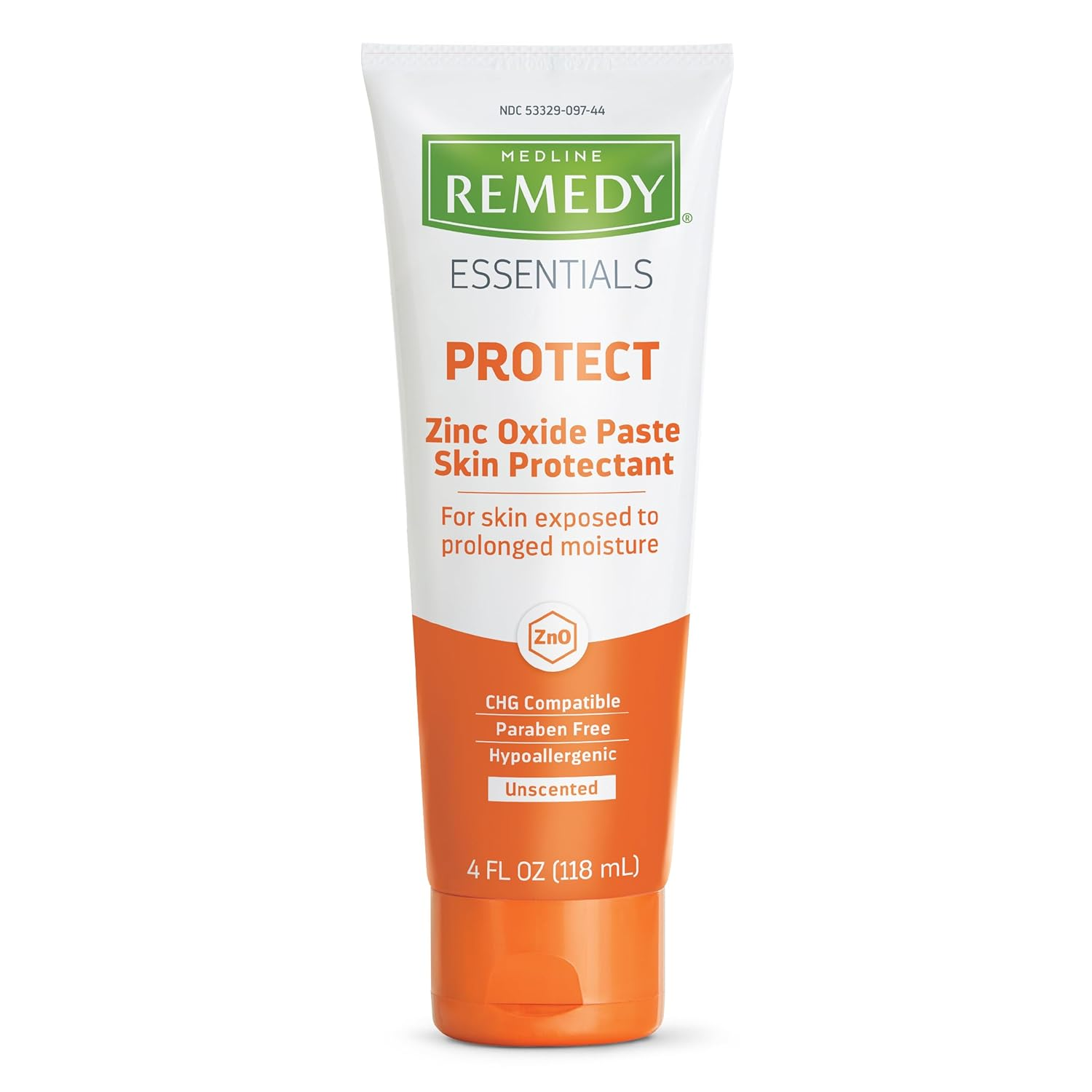 Medline Remedy Essentials Zinc Oxide Skin Protectant Paste – 4 oz Tube