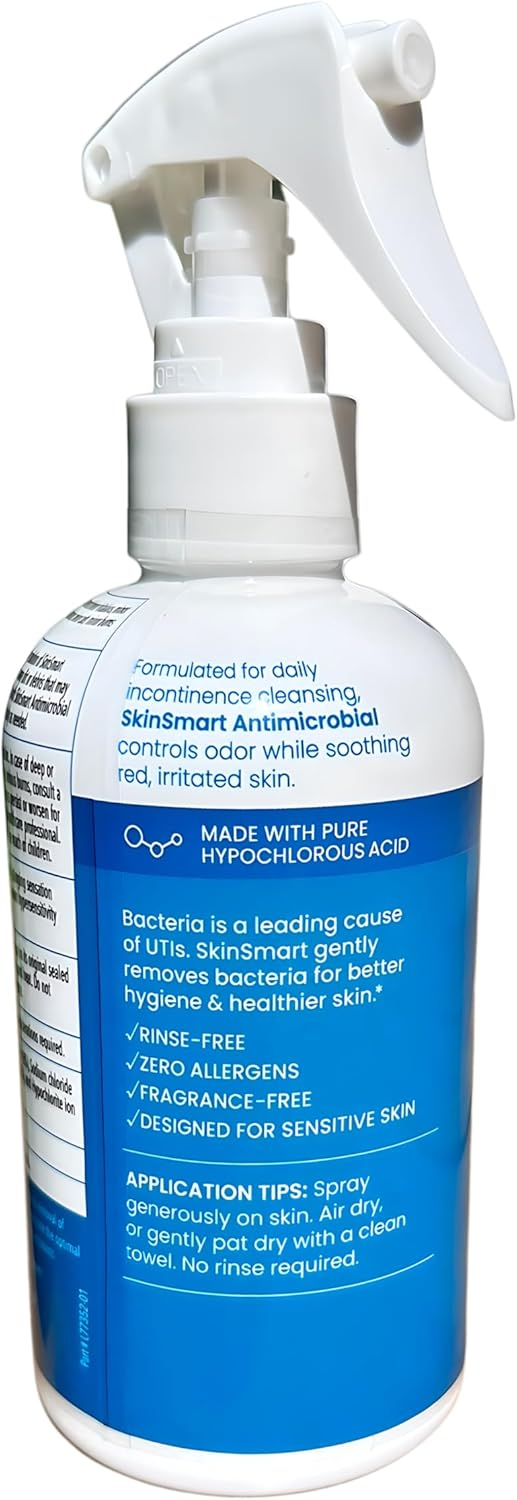 SkinSmart Antimicrobial Perineal Cleanser – Rinse-Free, Gentle Hygiene Care for Incontinence & Postpartum Use