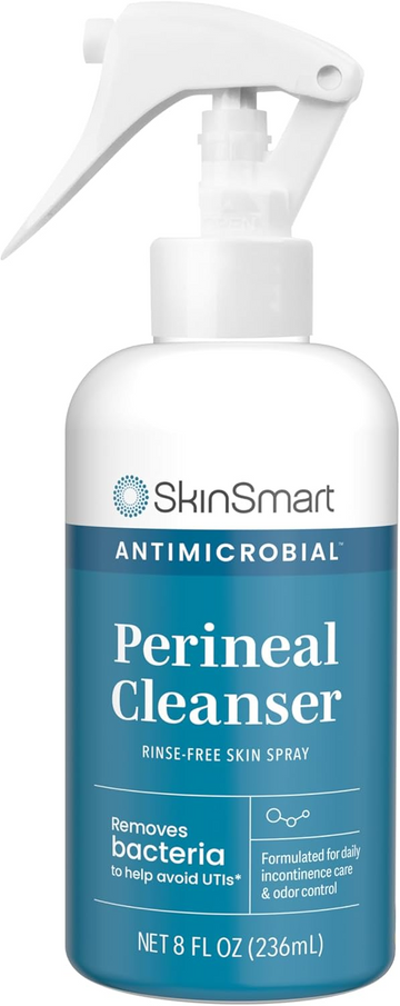 SkinSmart Antimicrobial Perineal Cleanser – Rinse-Free, Gentle Hygiene Care for Incontinence & Postpartum Use