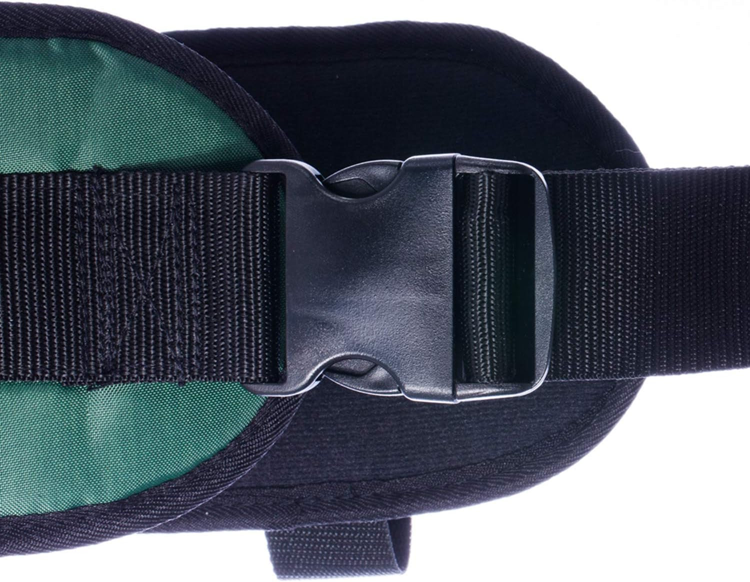 Padded Gait Belt with 4 Handles and Quick Release Buckle 5.5 Inchs(Green, M/28Inches-48Inches)
