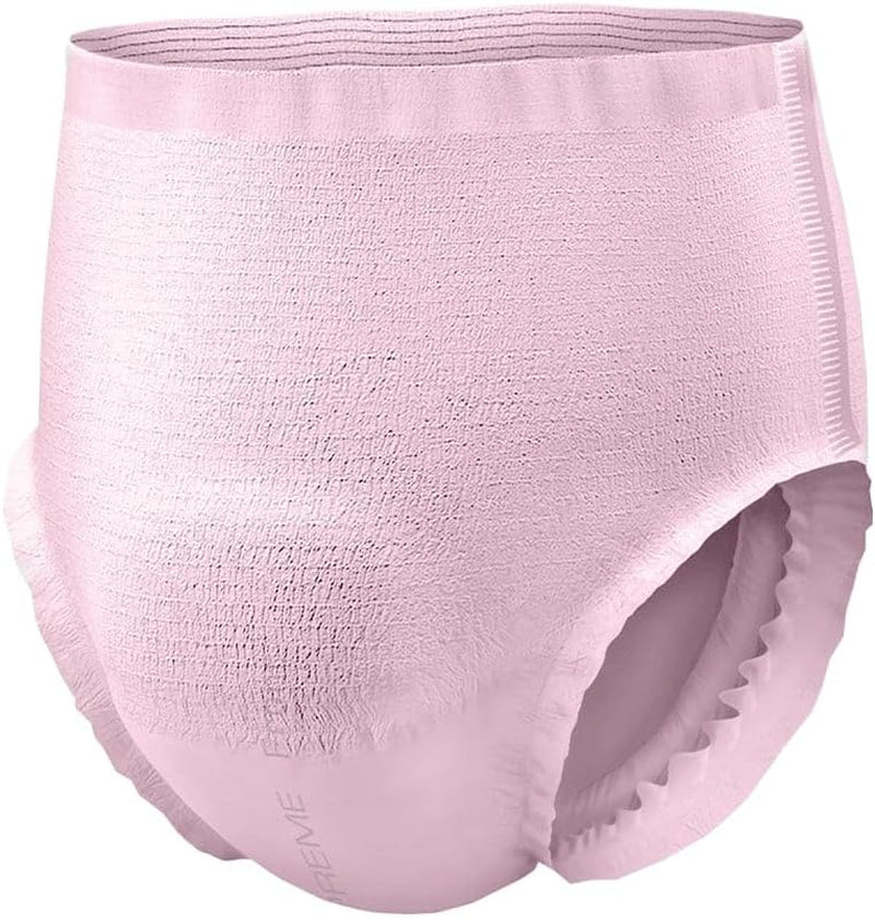 Gosupreme Overnight Pull-On Underwear, 8-Hour Leak Protection, Medium, 14-Count Bag, Pink, (30-40 in Waist), Unisex Adult Diapers
