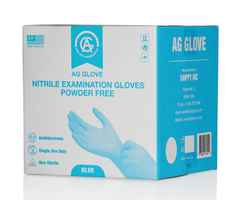 - Latex Free, Powder Free, Disposable Nitrile Exam Gloves (Large, Case of 10 Boxes (1000 Unit))