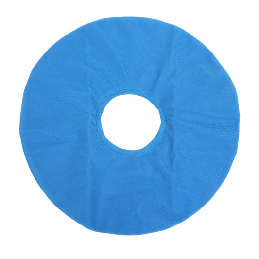 Inflatable Bed Sore Pads, Breathable Leakproof Butt Donut Pillow Soft Plug 14.96In Diameter for Wheelchair Light Blue