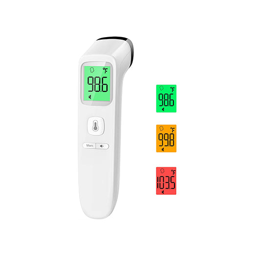 No-Touch Thermometer for Adults – Digital Infrared Thermometer with Fever Alarm, 1-Second Fast Reading, 2-in-1 Mode